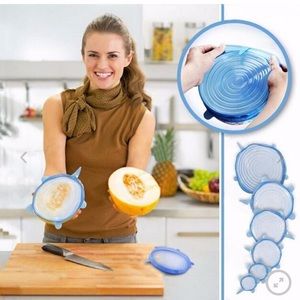 6 size tops for fruits and veggies/containers